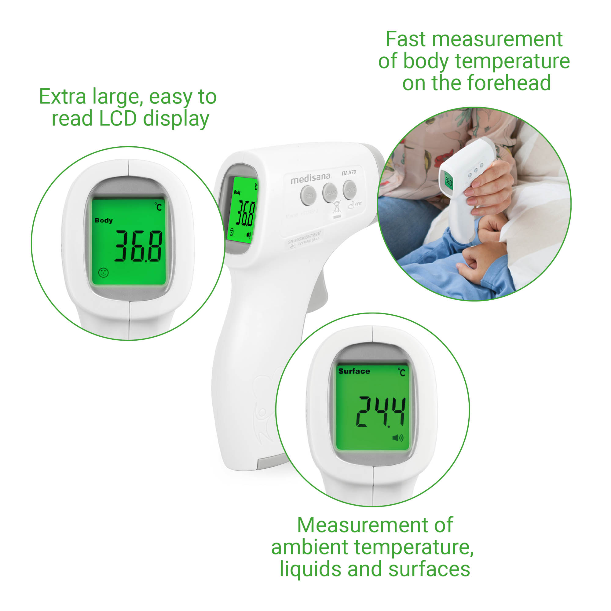 PhasedOut - medisana TM A77 Infrarot-Fieberthermometer