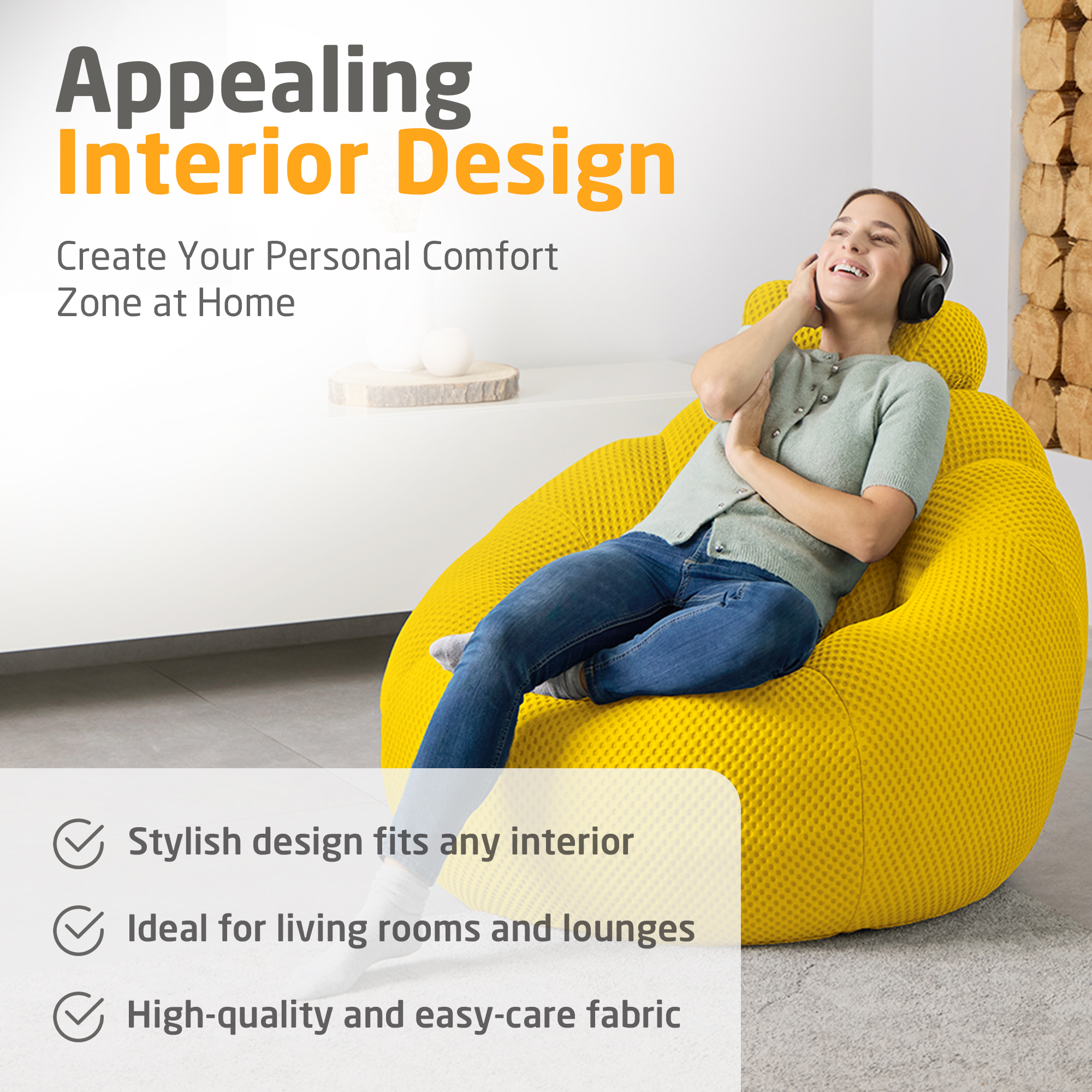 medisana RS 200 Bubble sofa - orange