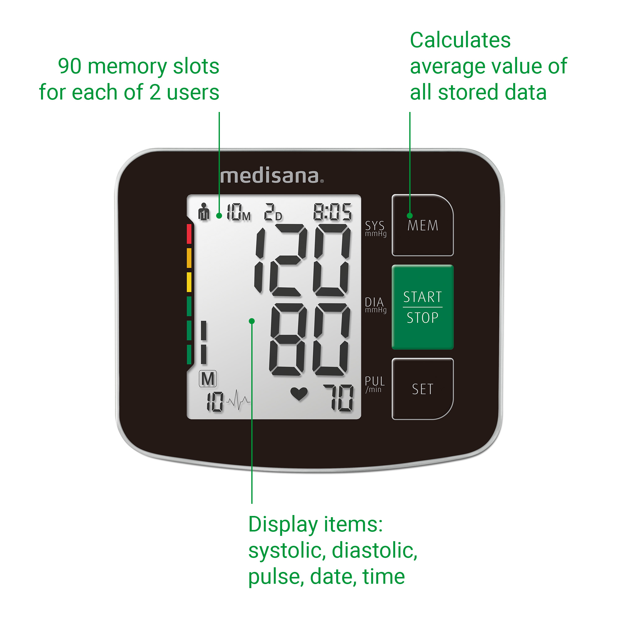 BU 516 | Upper arm blood pressure monitor