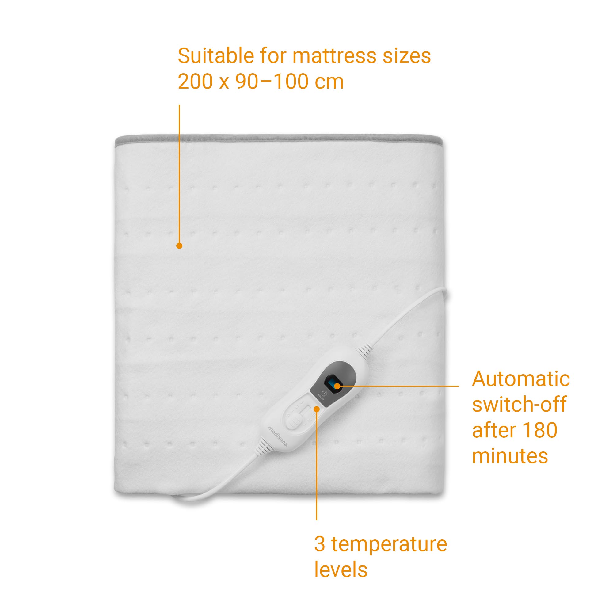 medisana HU 666 warming underblanket