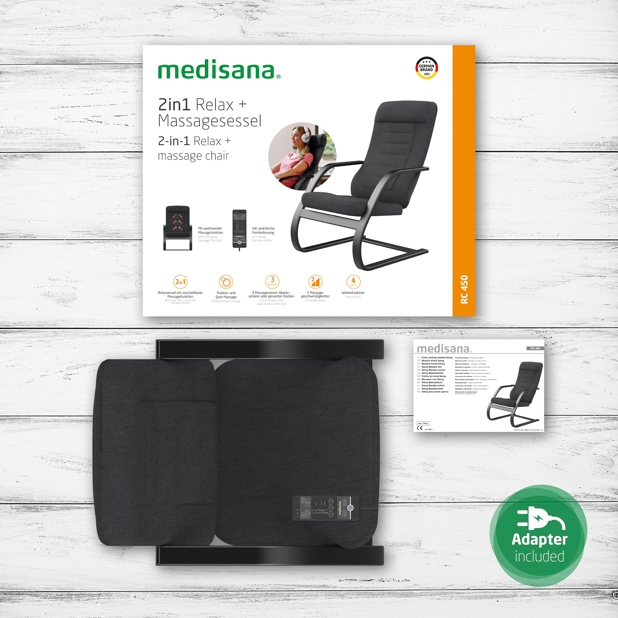 RC 450 | 2-in-1 Relaxation + Massage Chair