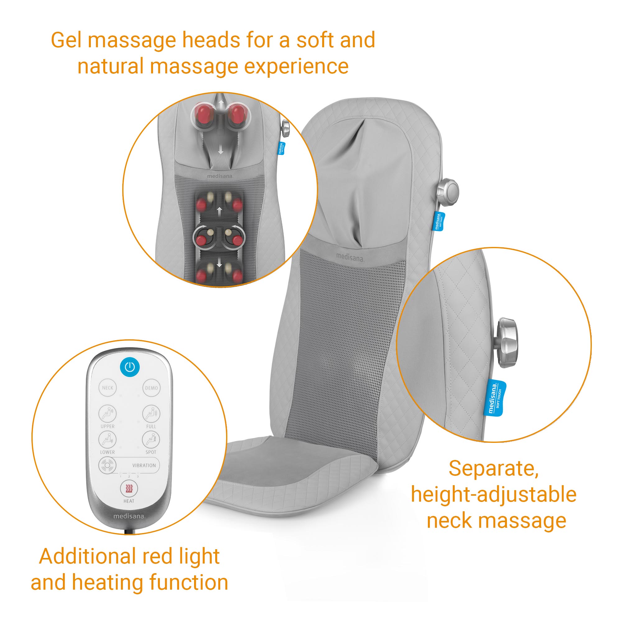 MCG 810 | Gel Shiatsu Massage Seat Cushion