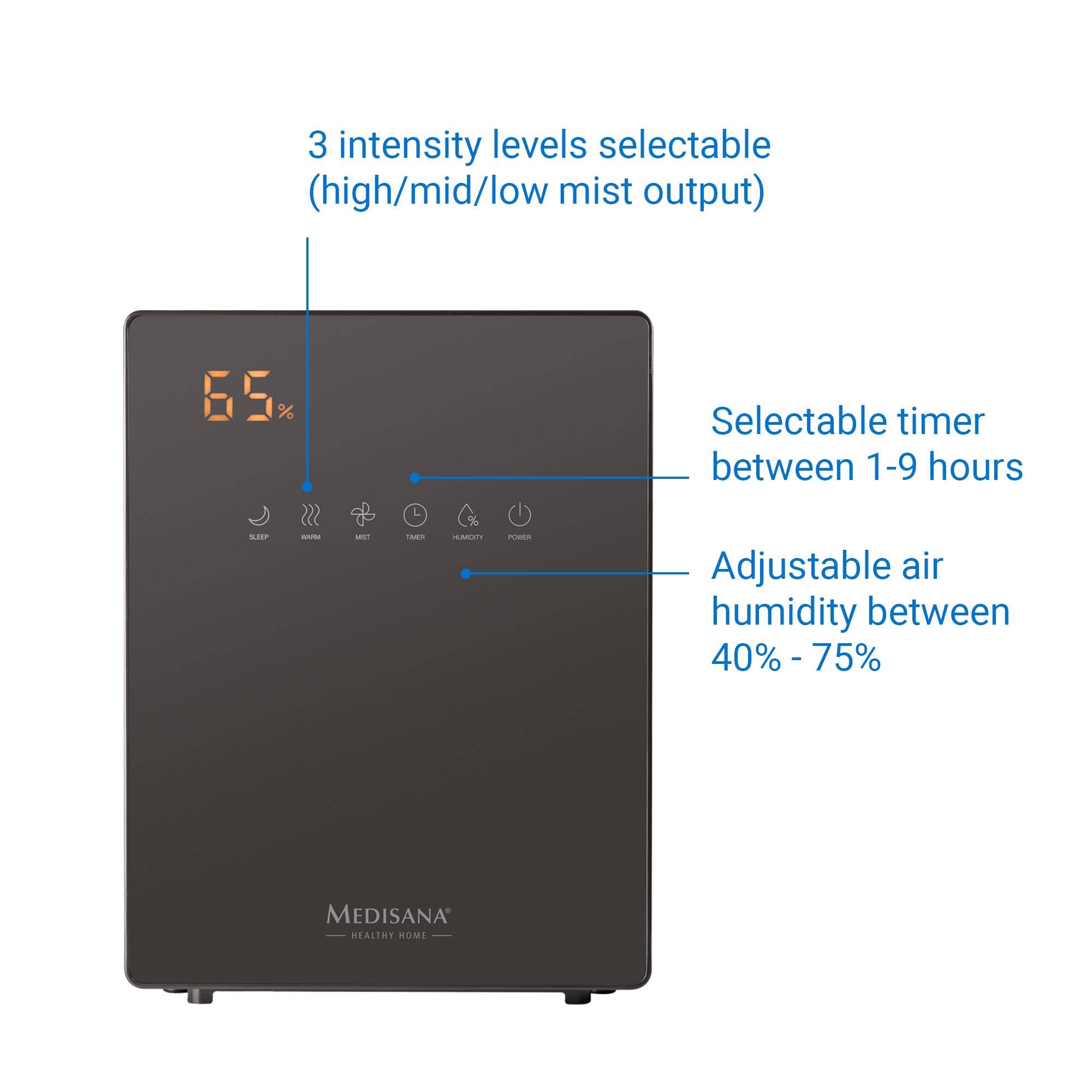 AH 675 | Humidifier with Hygrometer