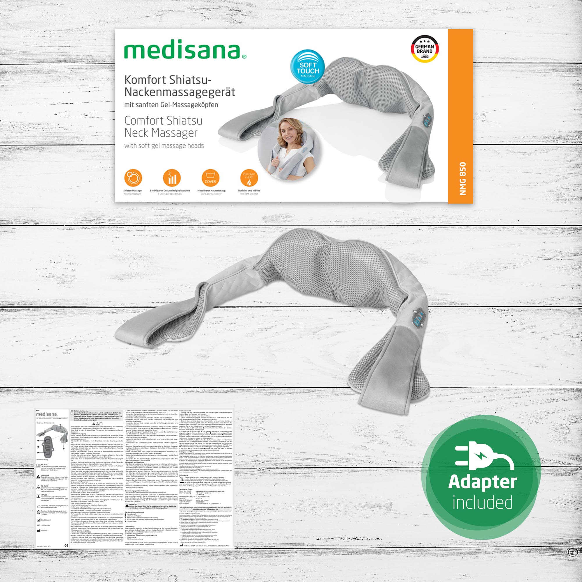 NMG 850 | Gel-Shiatsu-Nackenmassagegerät