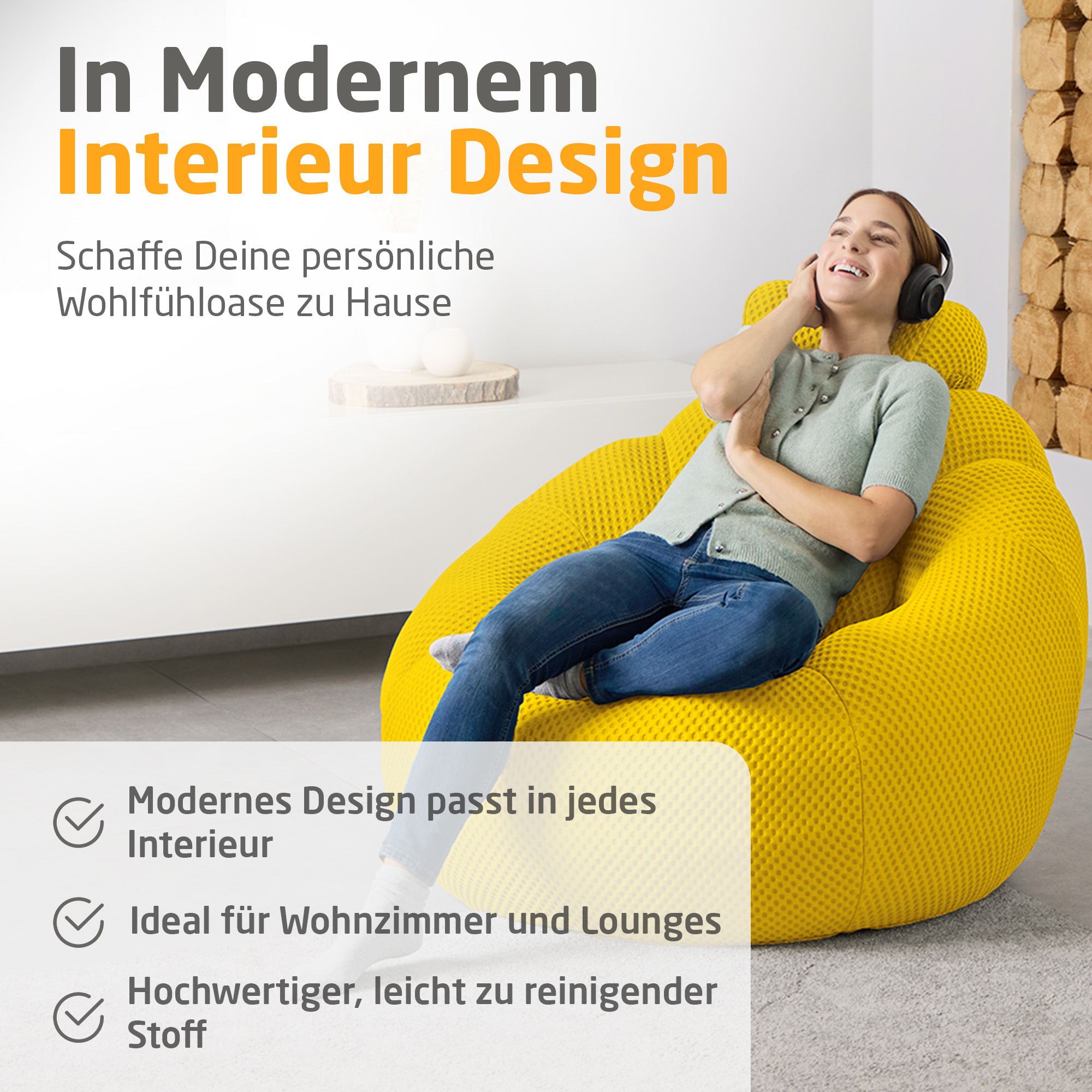 medisana RS 200 Bubble sofa - orange