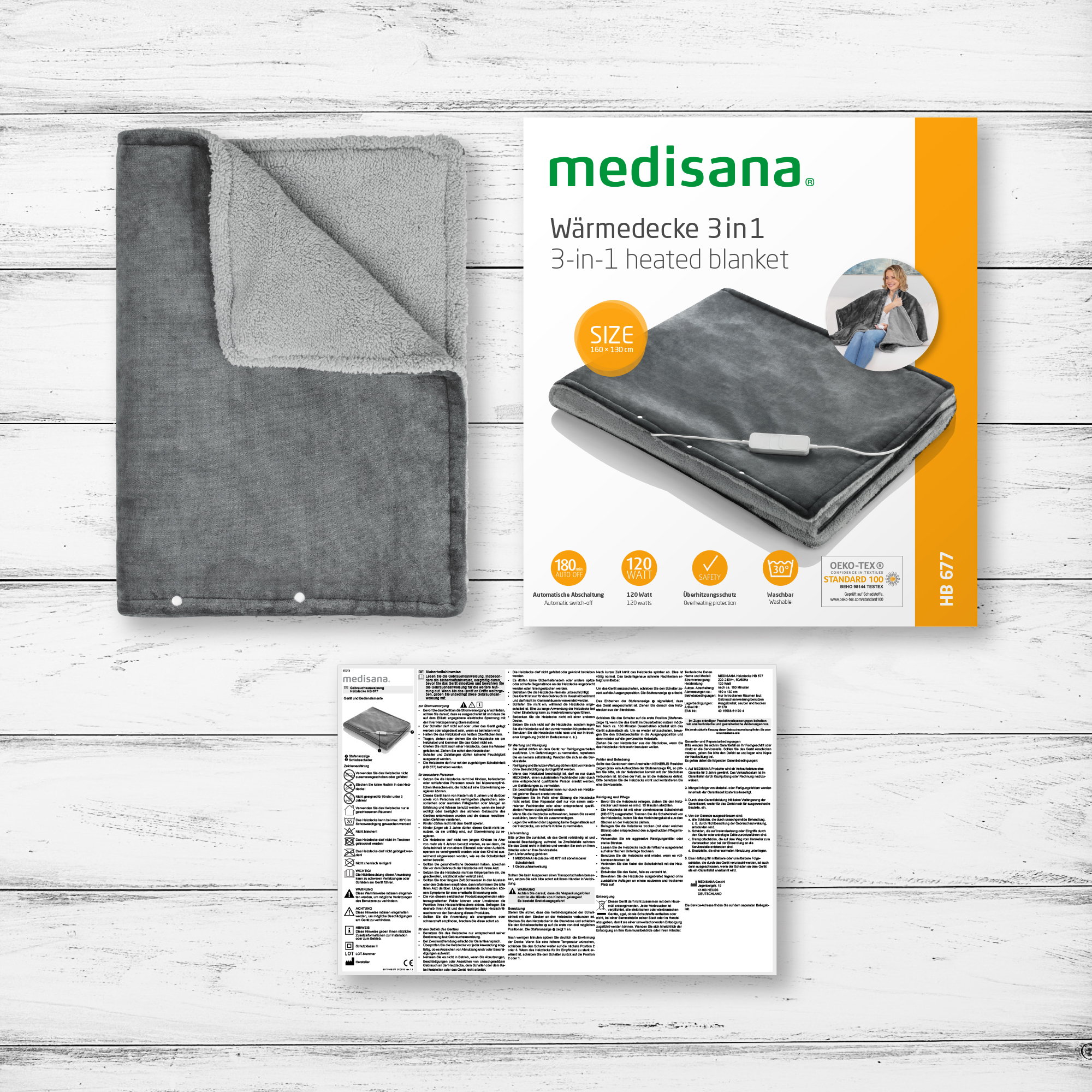 HB 677 | 3-in-1 Heated Blanket