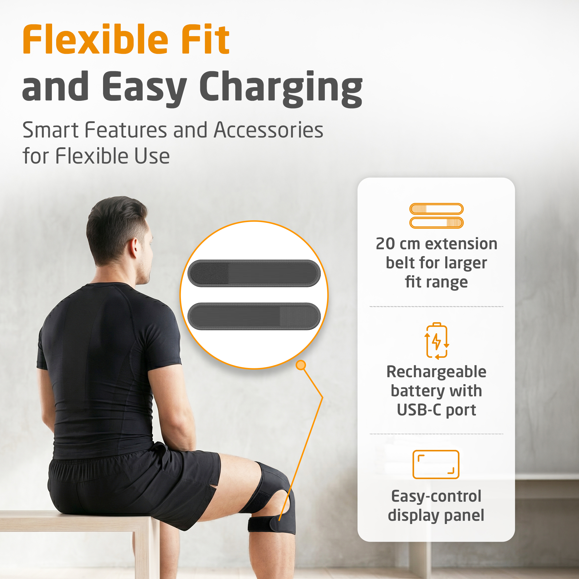 Cordless Vibrating Knee Massager | KM 100