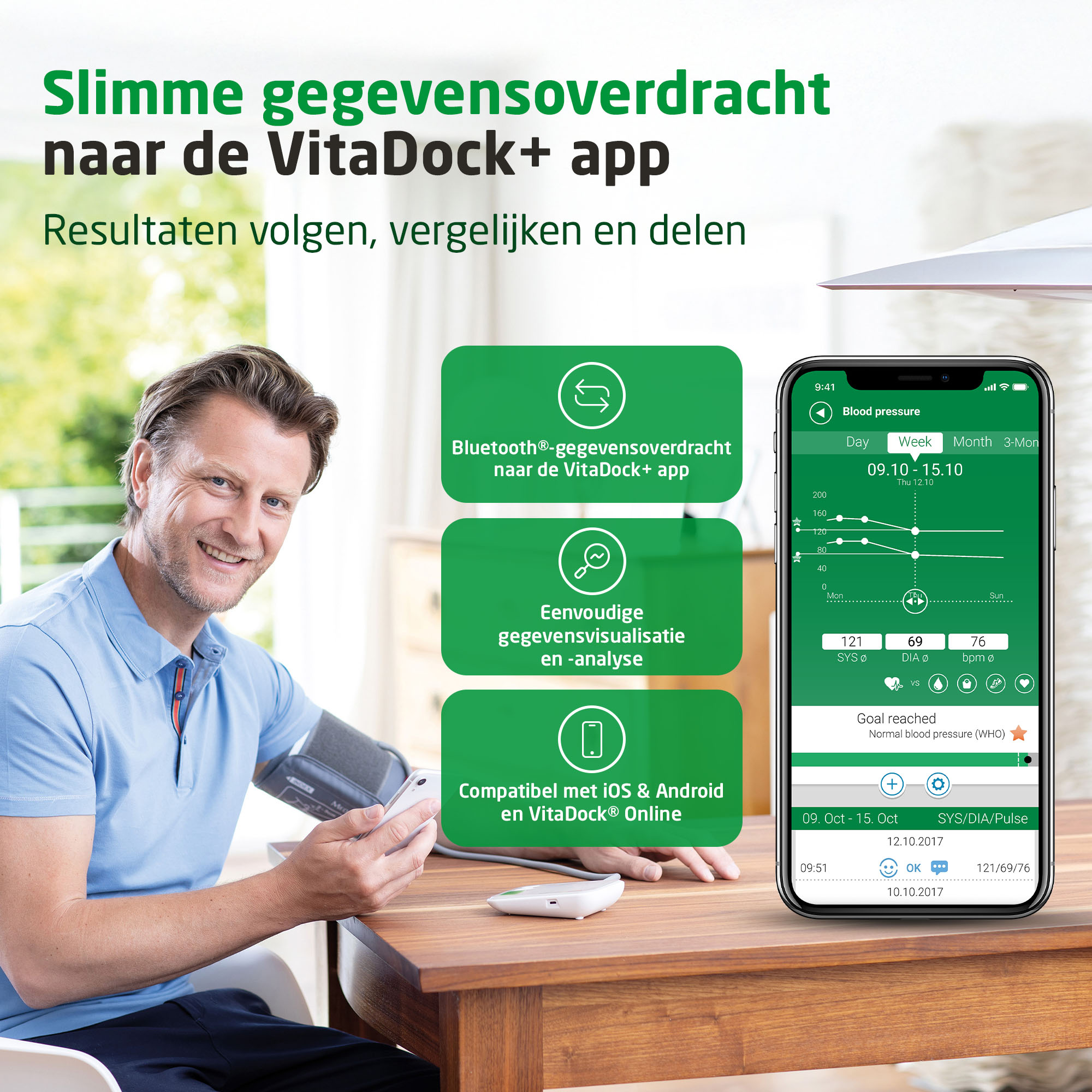 medisana BU 572 connect Oberarm-Blutdruckmessgerät
