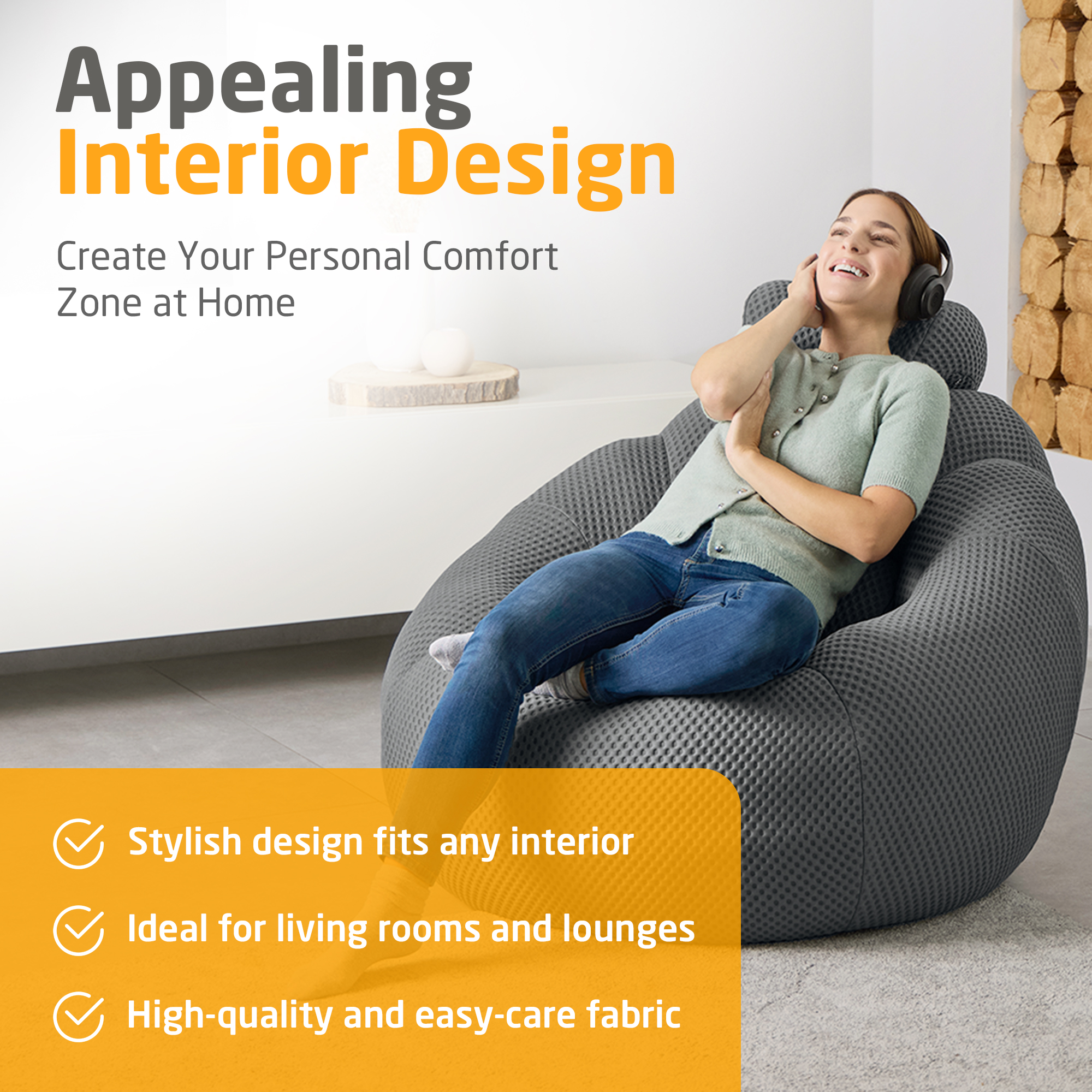 medisana RS 150 Bubble sofa - dark grey