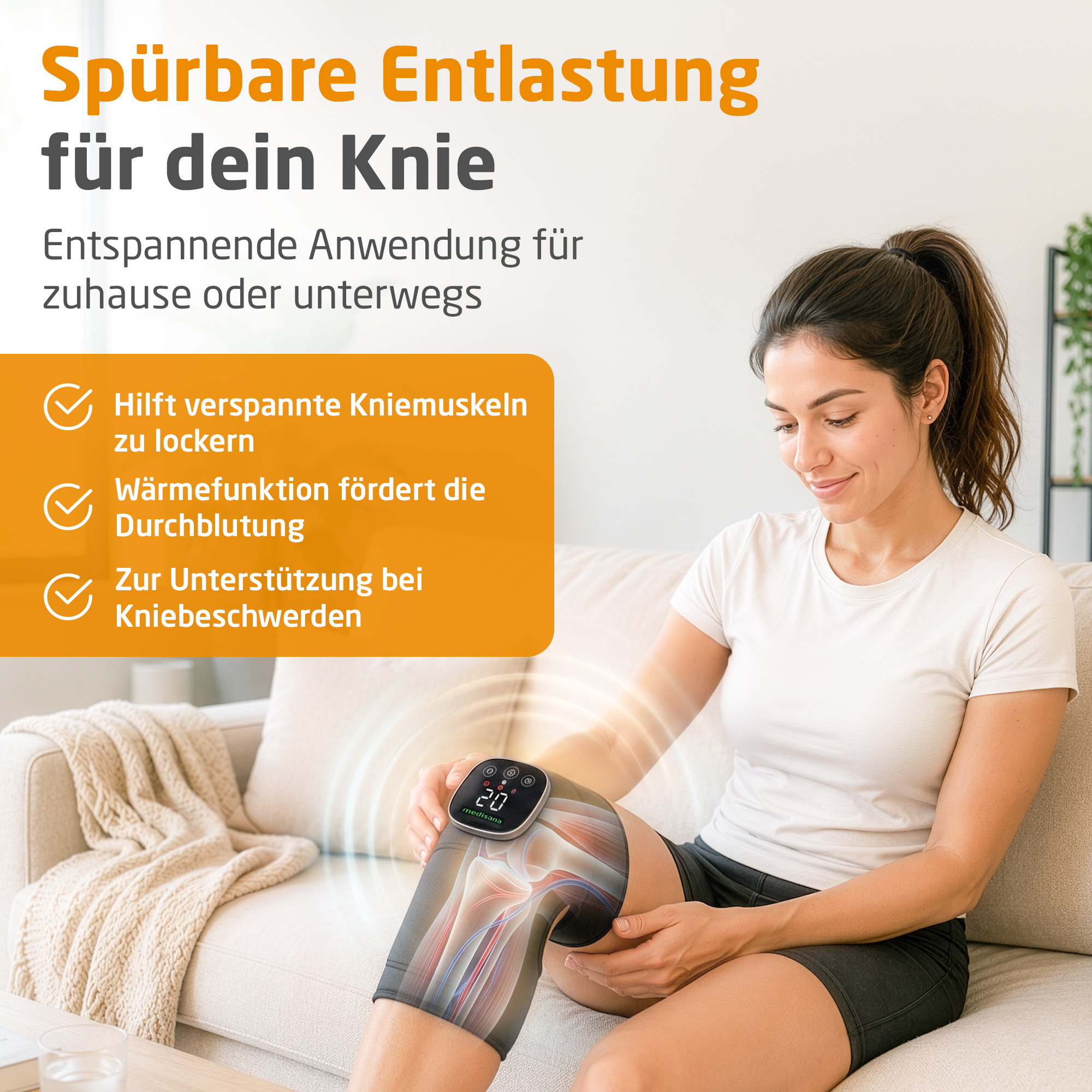 Kabelloses Vibrations-Kniemassagegerät | KM 100