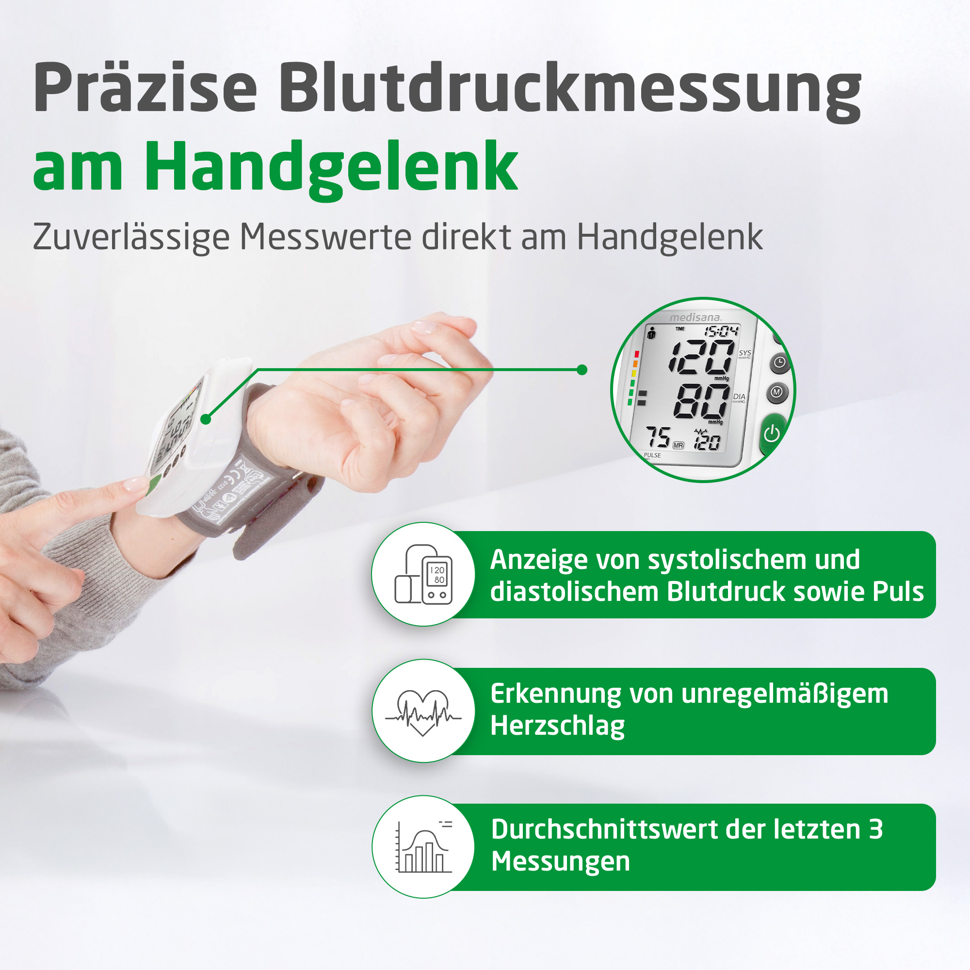 BW 315 | Handgelenk-Blutdruckmessgerät