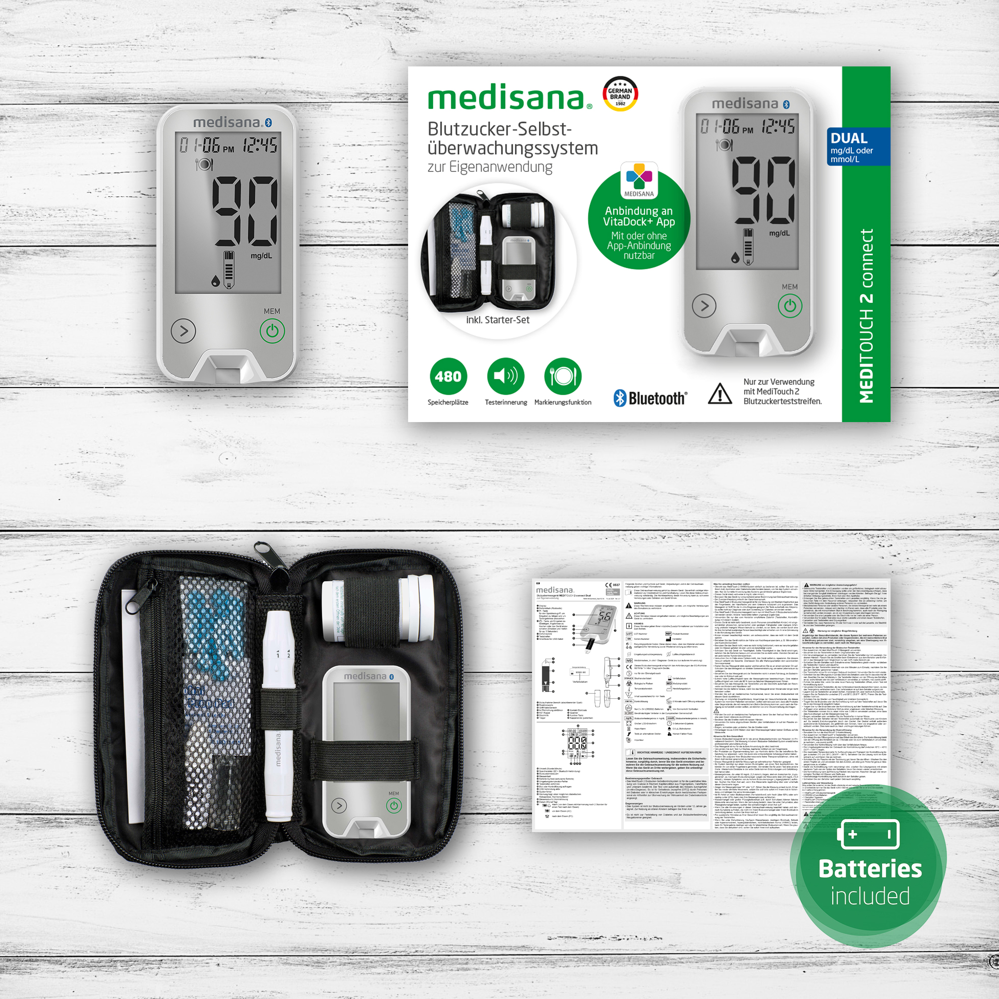 MediTouch 2 Connect Dual | Blood Glucose Meter