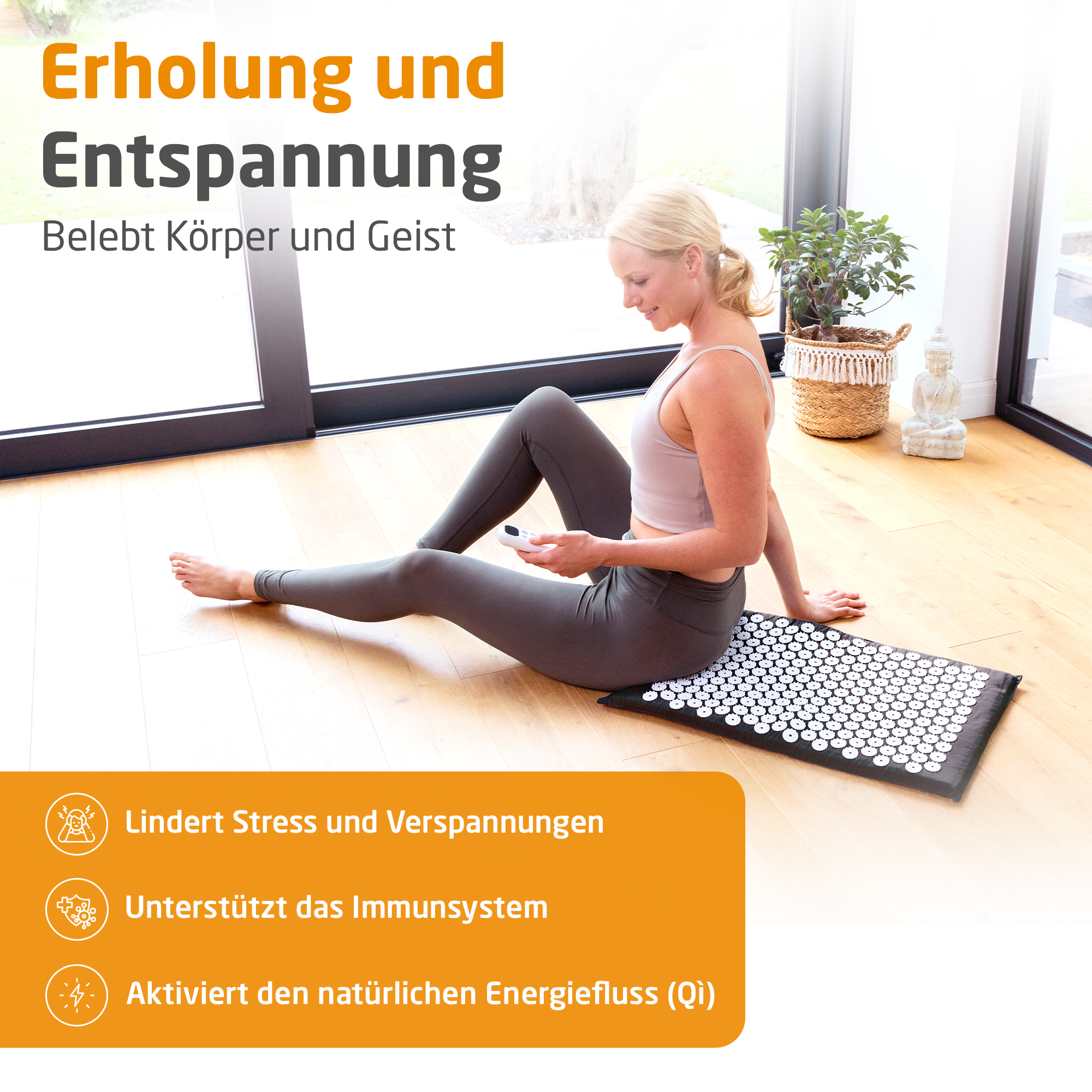 MM 100 | Akupressurmatte mit Wärme
