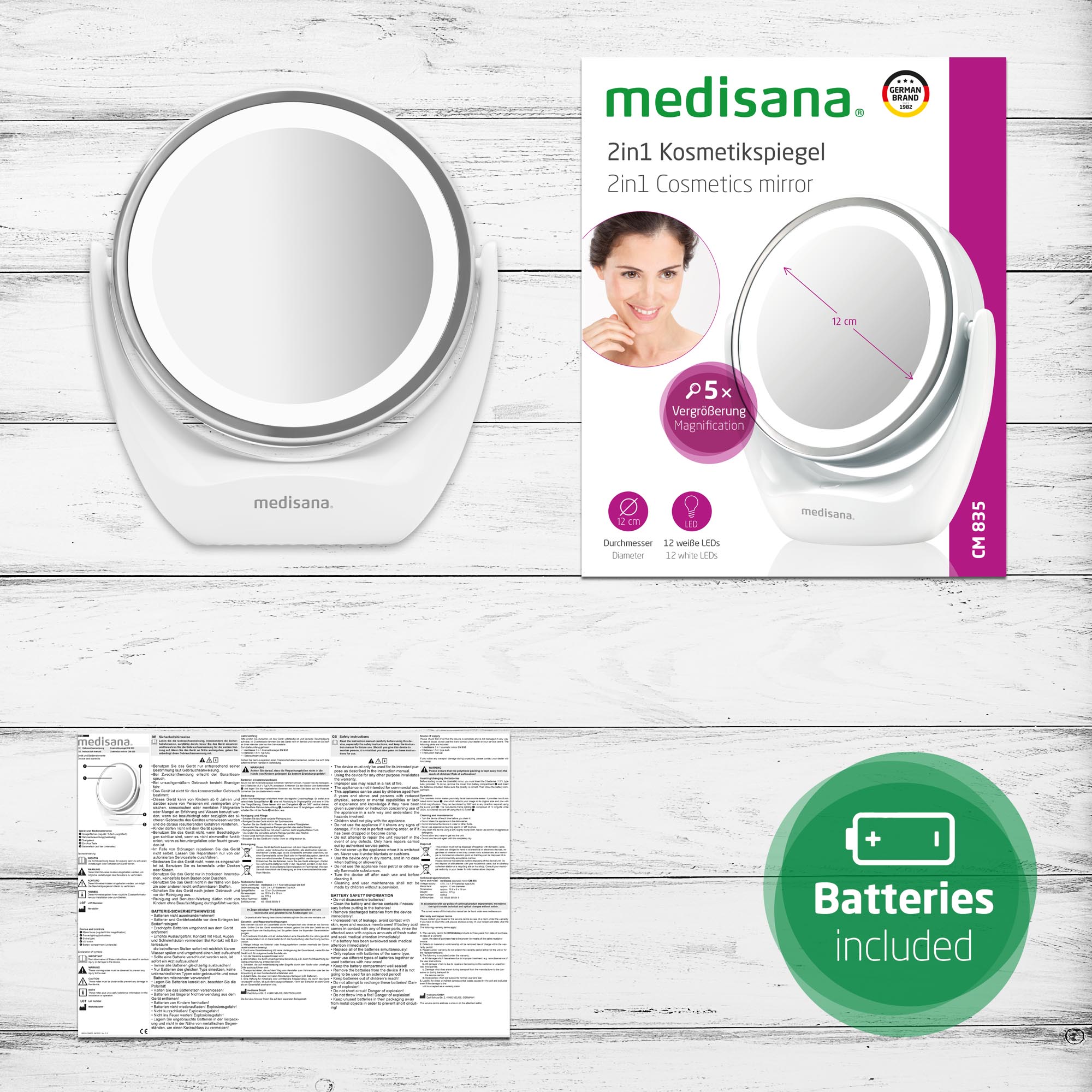 CM 835 | 2-in-1 Makeup Mirror