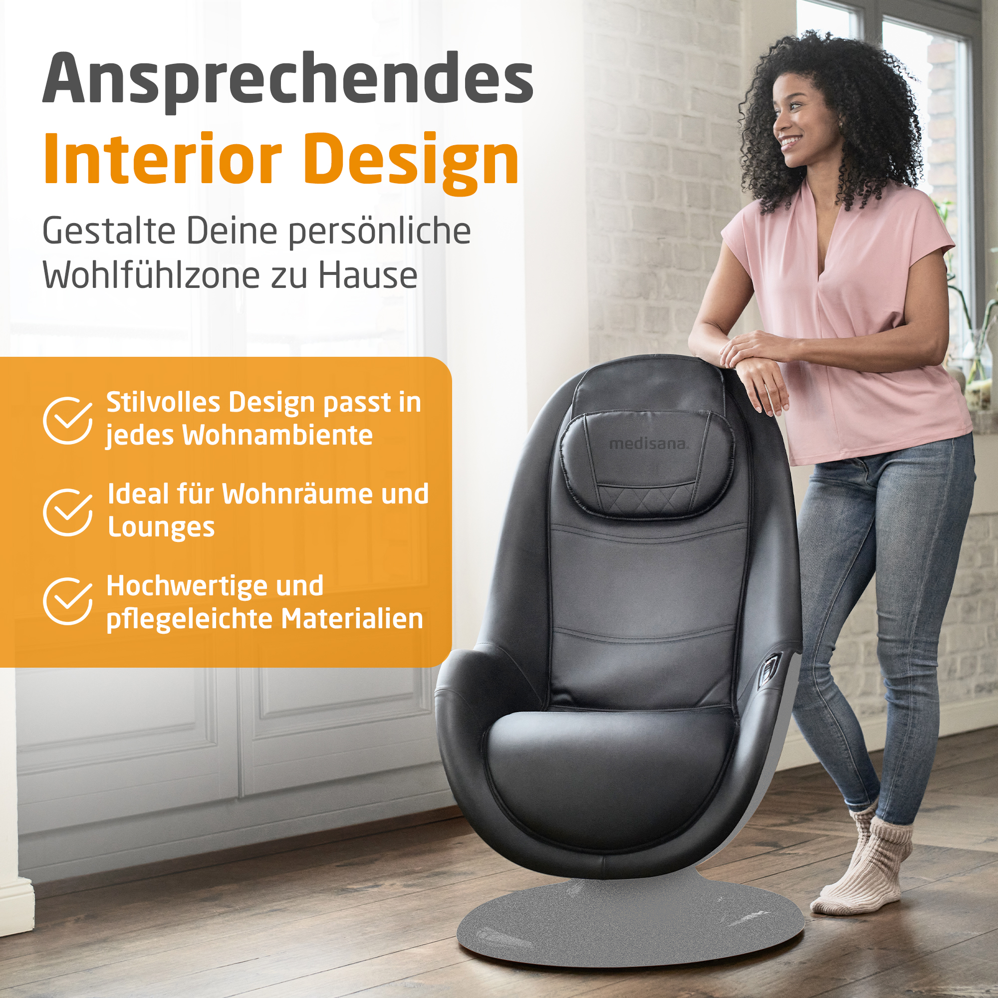 RS 670 | Lounge Sessel mit Massagefunktion und Hocker