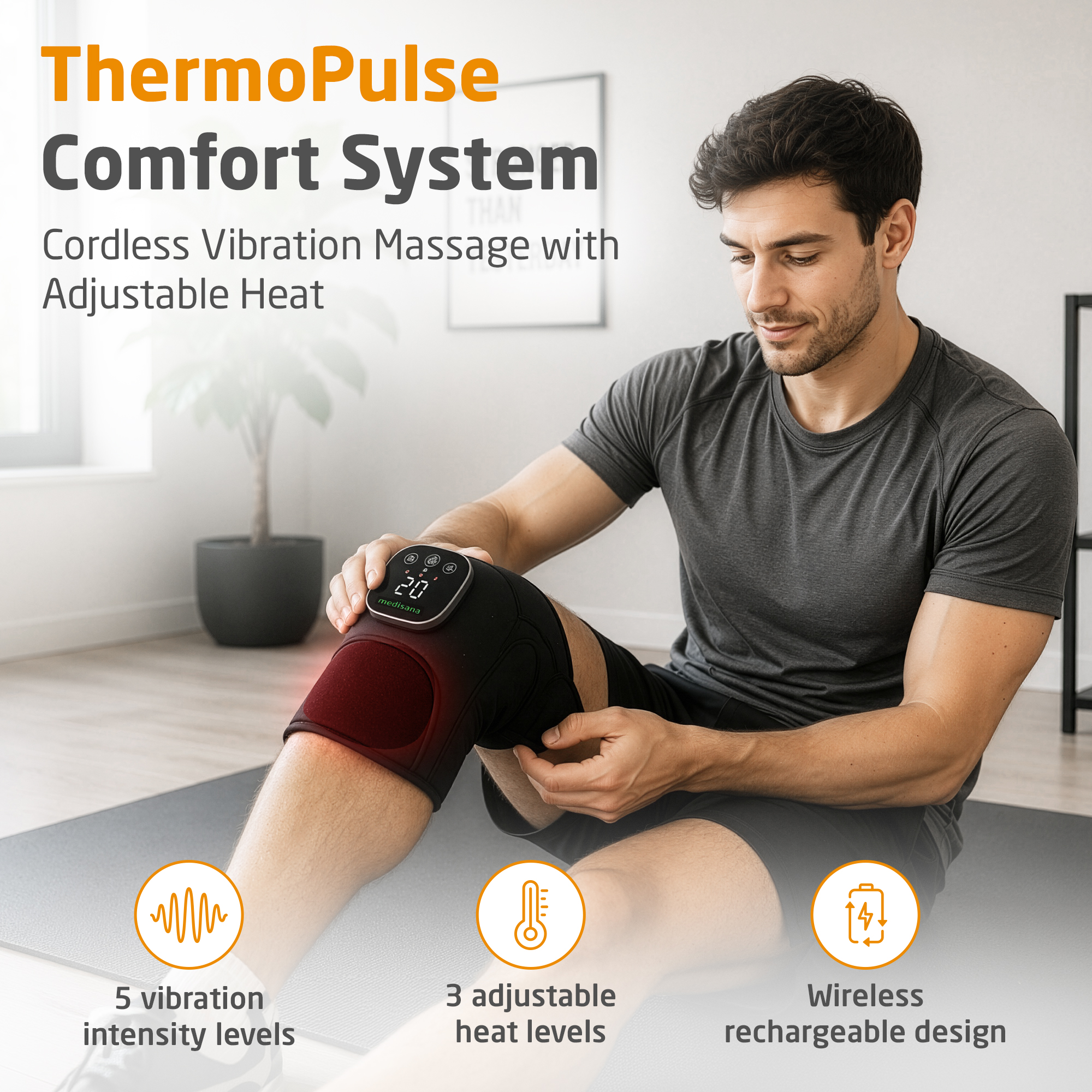 Cordless Vibrating Knee Massager | KM 100