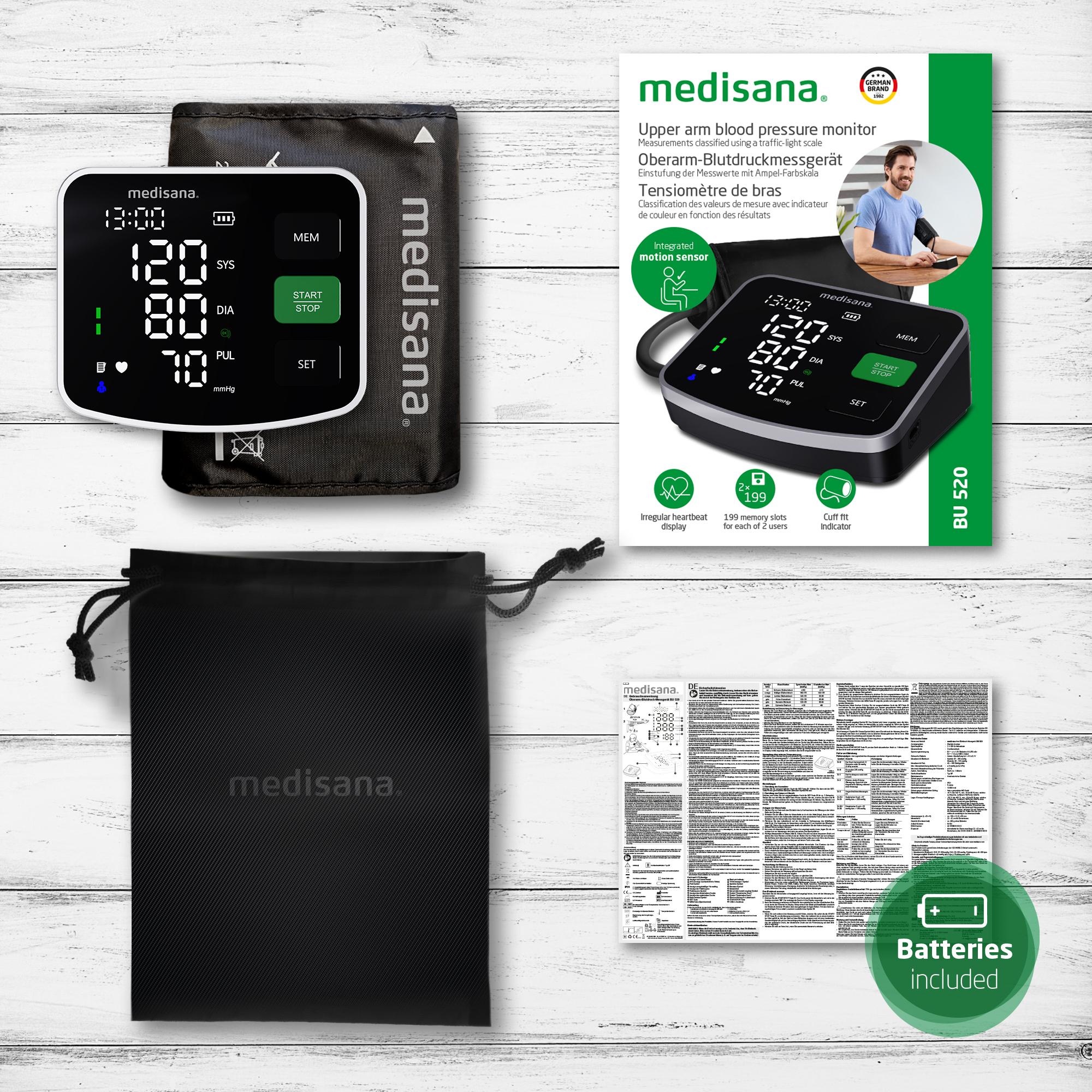 BU 520 | Upper-arm blood pressure monitor