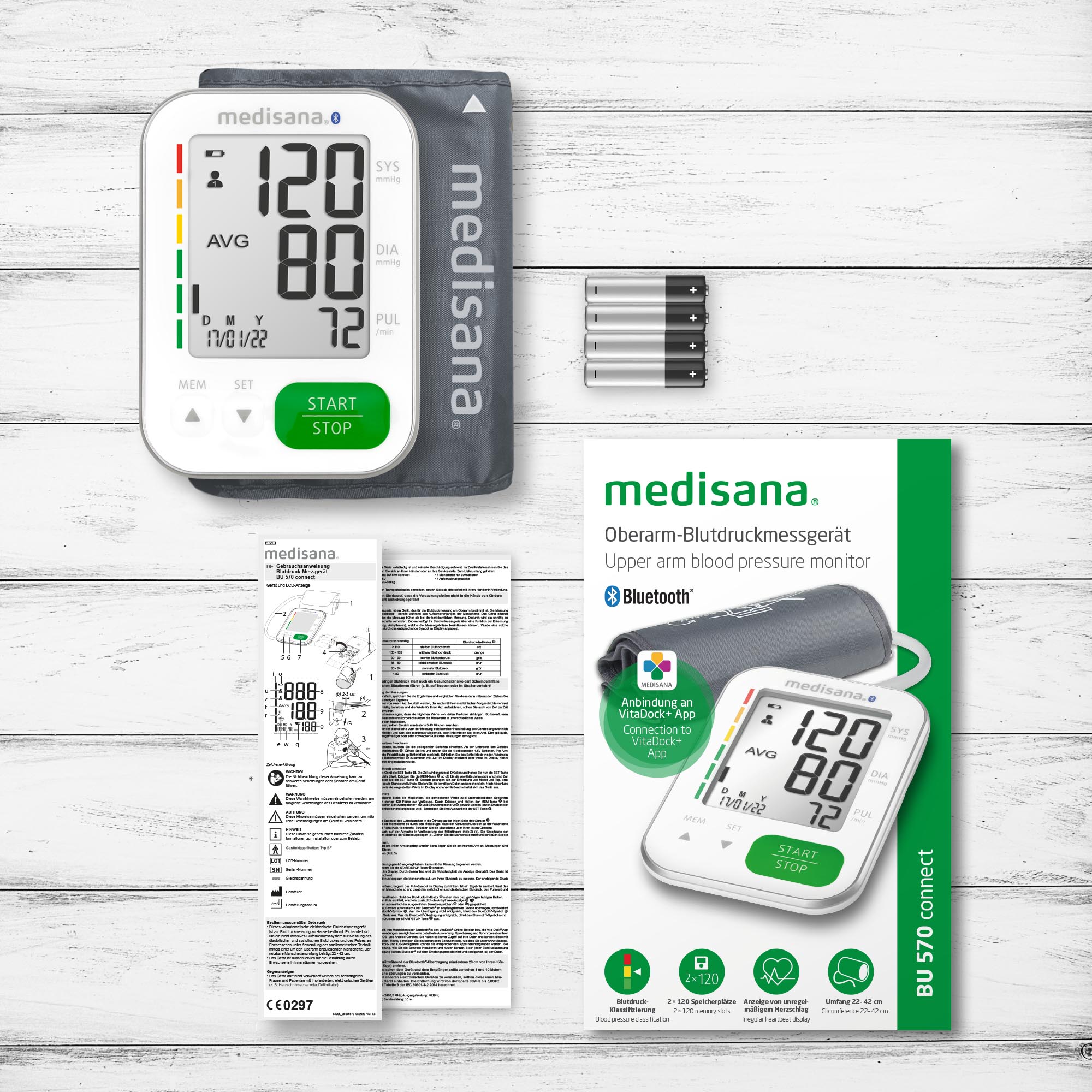 PhasedOut - medisana BU 570 Connect Oberarm-Blutdruckmessgerät Weiß