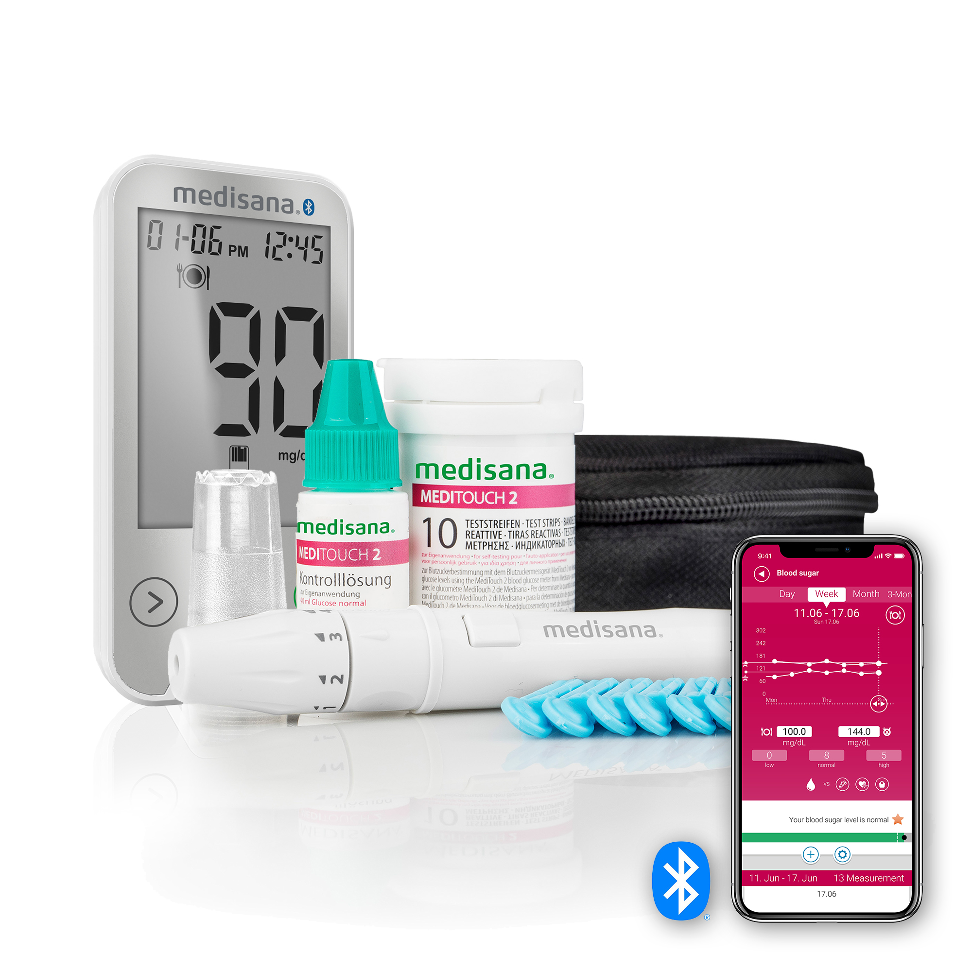 MediTouch 2 Connect Dual | Blood Glucose Meter