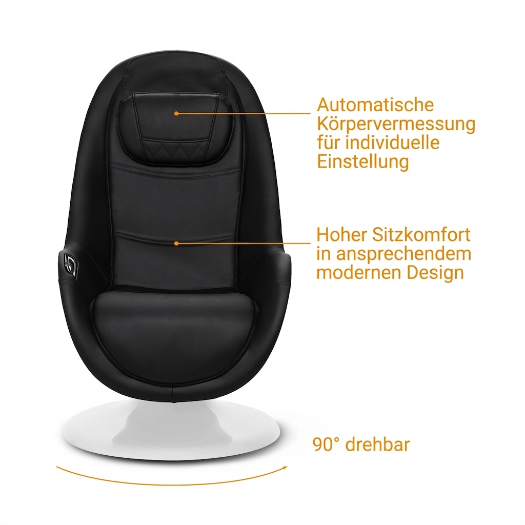 RS 660 | Lounge Sessel mit Massagefunktion und Hocker