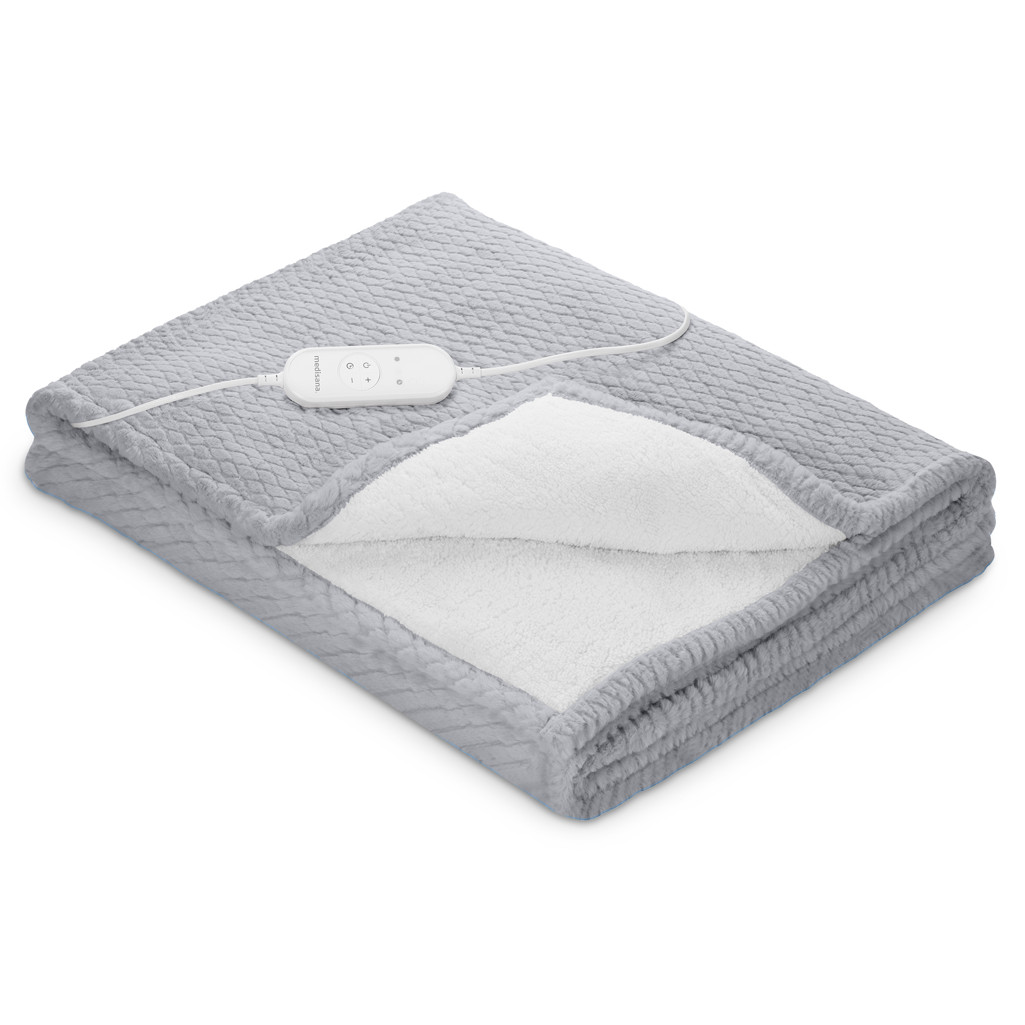 HB 416 | Plush Heated Blanket | Light Grey